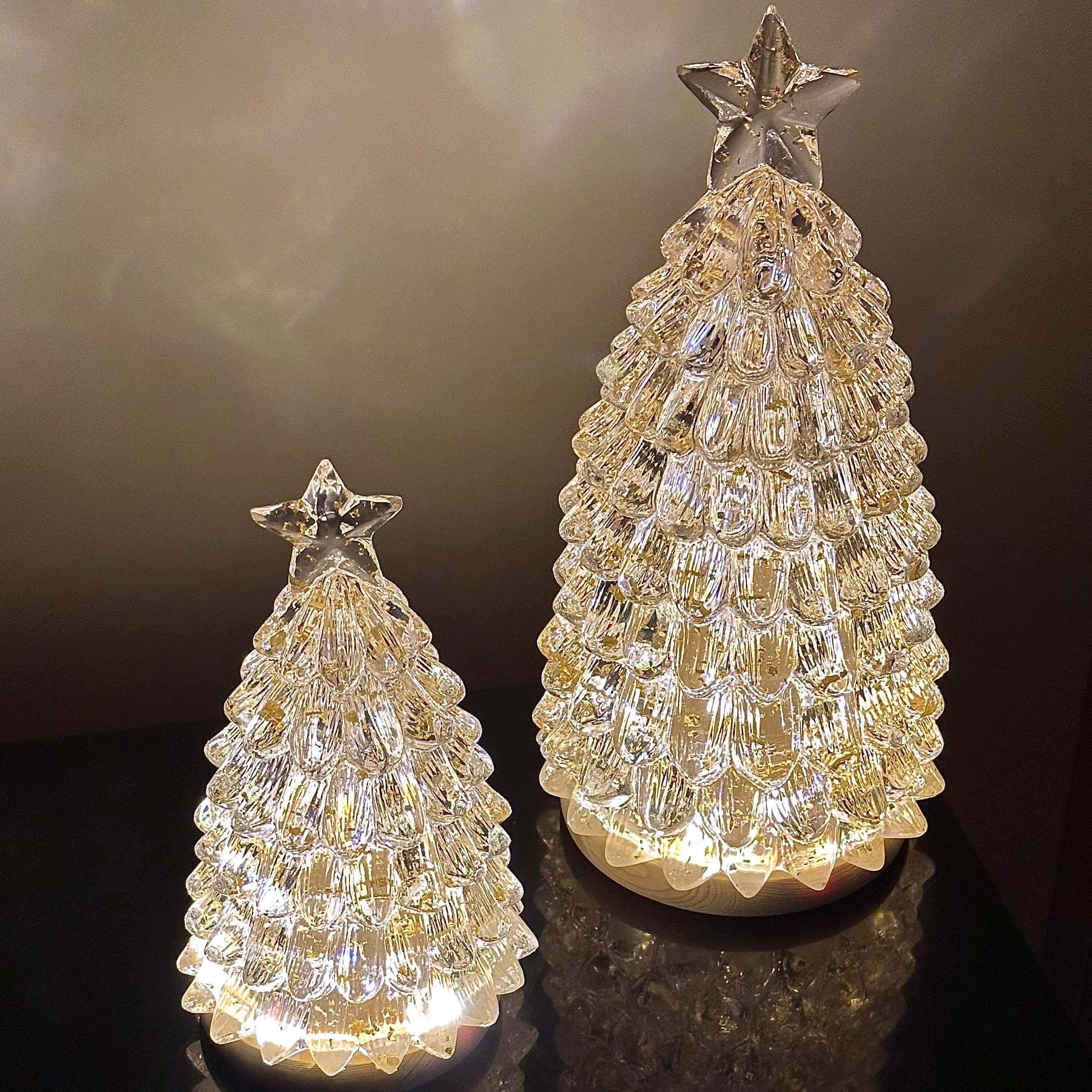 圣诞树氛围感树脂小夜灯玄关客厅酒柜摆件桌面圣诞树礼物小摆件