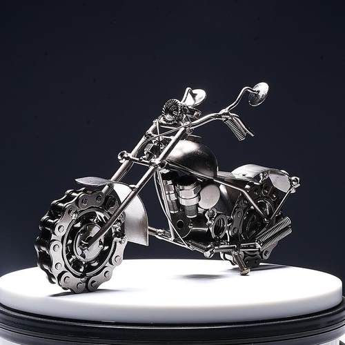 复古摩托车摆件创意家居客厅酒柜书架电视柜装饰品玄关桌面工