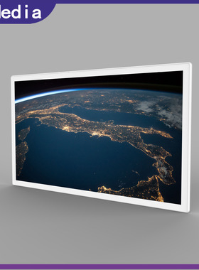 65寸白色壁挂触控一体广告机机场广场门诊医院高清高亮源头厂家