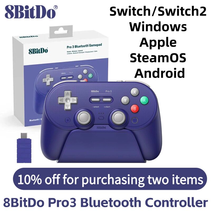 8BitDo Pro3 Bluetooth Controller for Switch/Switch2 TMR