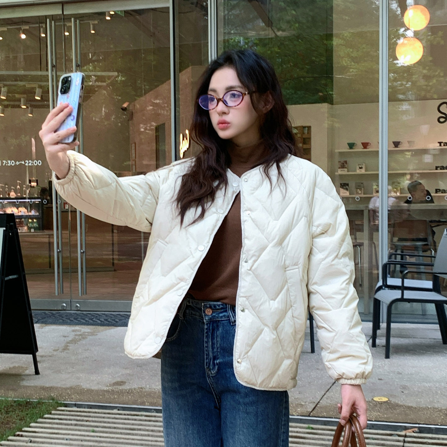 菱格轻薄羽绒服女短款2025新款时尚秋冬小个子松弛感90内胆外套女