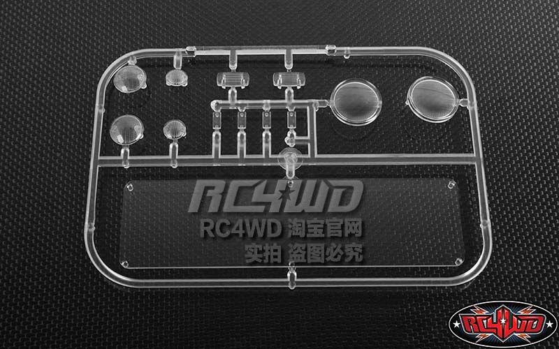RC4WD 模型攀爬越野Cruiser FJ40车壳灯罩透明配件 (Z-B0077)