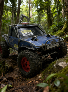 D1RC 雨林战车 RCRFC 比赛专用攀爬车 钛合金管架硬壳车壳