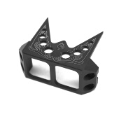 舵机保护罩管架攀爬车标准铝合金舵机支架激光雕花舵机保护架