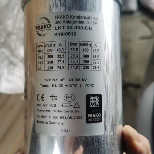 FRAKO电力电容器LKT 30-400-DB KLKT 25-400-DB KLKT 40-400-DB K