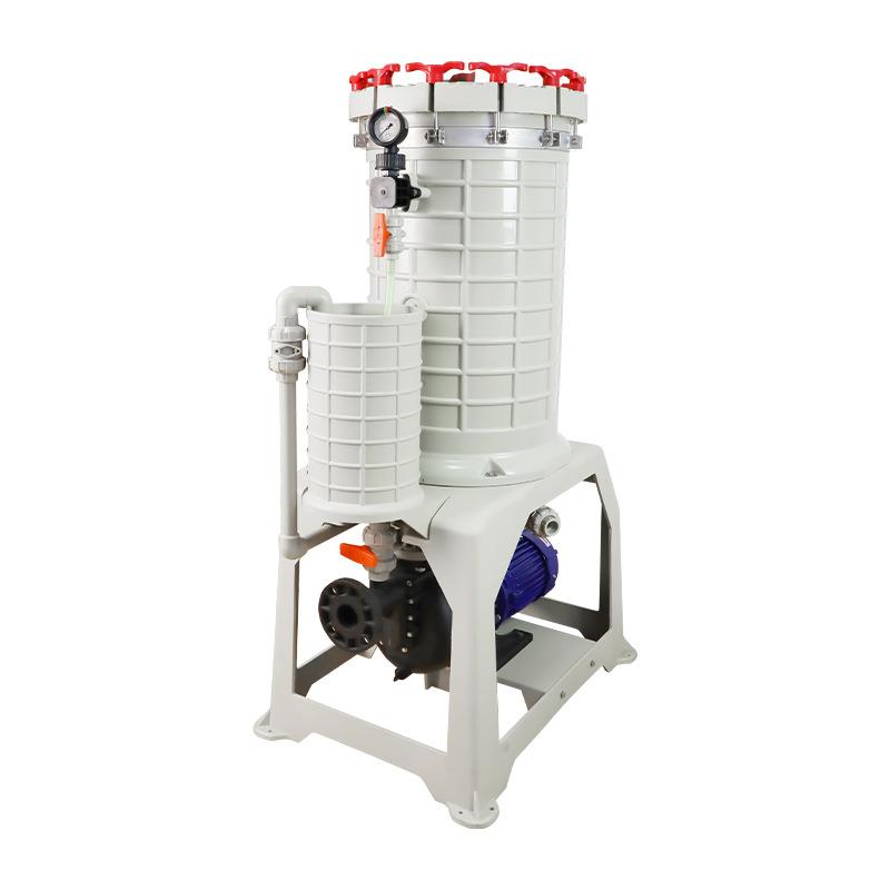 厂家现货一体注塑206滤管式过滤机耐酸碱精密小型化学药液过滤机