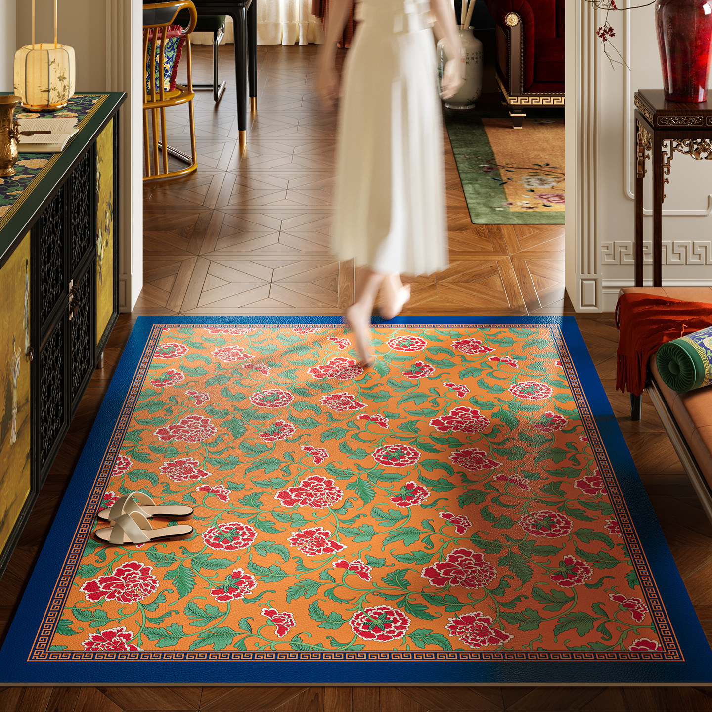 入户门地垫新中式防滑免洗门垫