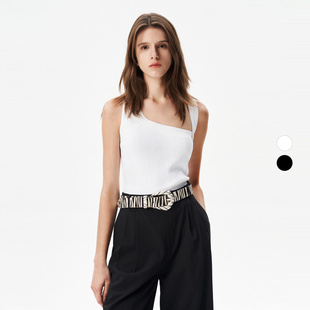 坑条打底不对称斜领背心吊带IWF352M03400 2026年夏季 IRO NIGHT