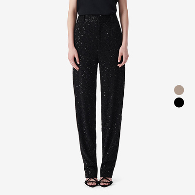 IRO NIGHT 2026年春季亮片休闲西装裤纯色通勤长裤WM23MORINE25S