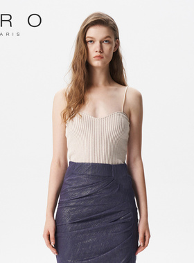 IRO NIGHT 2025年夏季抹胸短款针织吊带无袖背心WP21GISELLA23S