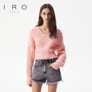 套头毛衣混纺拼色糖果针织衫 2025年新款 IWF343M00400 Night IRO