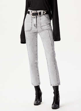 IRO NIGHT 2025年夏季直筒牛仔裤长裤CWM22TODDY22W