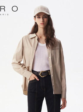 IRO NIGHT 2025年春季外搭长袖衬衫直筒落肩外套WP18LEXIE23W