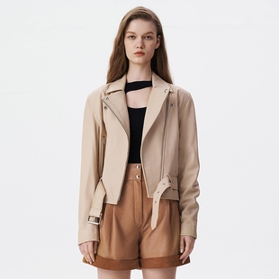 IRO NIGHT 2025年冬季机车风羊皮革帅酷皮衣WP33ALLEGRA23S