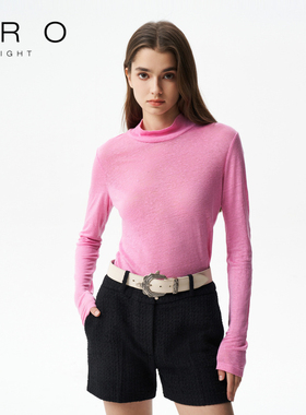 IRO NIGHT 2026年春季修身柔软高领打底衫T恤上衣WM16OUREA23W