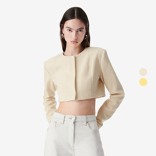 长袖 2026年夏季 纯色露腰小香风外套WM07SALIESPE25S NIGHT IRO