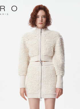 IRO NIGHT 2025年冬季一片式毛绒拉链半身裙IWF334M09600