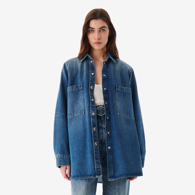 IRO NIGHT 2025年翻领牛仔衬衫外套WP18PAMPELO23W