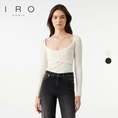2026年春季 IRO NIGHT 方领交叉桑蚕丝针织打底上衣WP12AMAROK22W