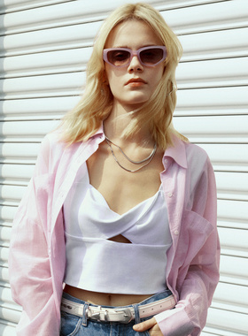 IRO NIGHT 2025年夏季短款镂空莫代尔棉背心WP16AYISHASPE24S