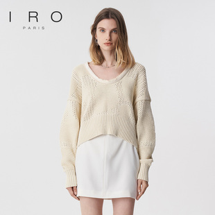 低宽松短款 IRO 款 2025年秋冬季 粗针织毛衣IWF341M01700 Night