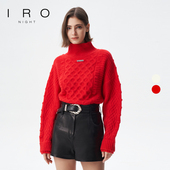 IRO 口毛衣IWF344M04700 绵羊毛半高领针织双袖 NIGHT 2025年冬款