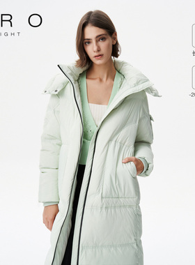 IRO NIGHT 2025年冬季连帽外套鹅绒长款保暖羽绒服IWF344L00800