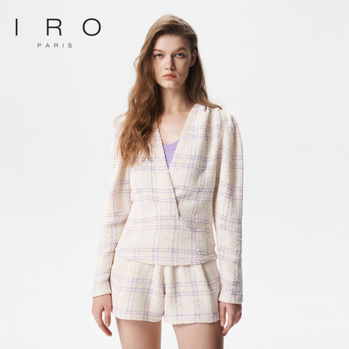春季短款外套IRO格纹法式