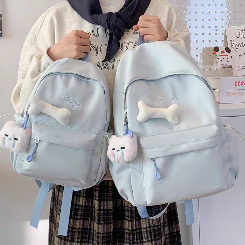 纯色百搭小书包女韩版少女学生迷你双肩包高颜值简约休闲mini背包