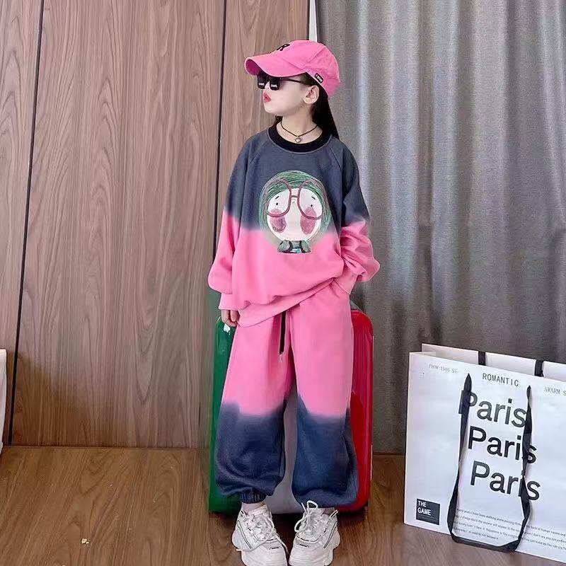 2026春秋季洋气时髦时尚大童套装衣服女童春秋款套装运动两件套