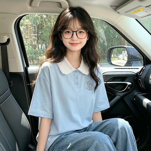 夏季女孩洋气时髦短袖上衣2026