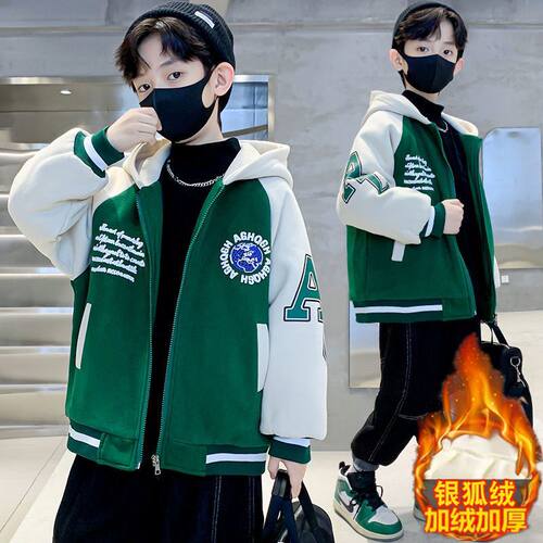 男大童春秋棒球服外套2026新款