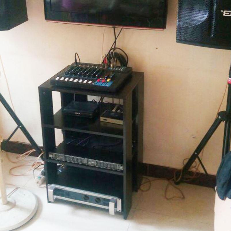 家用KTV 点歌机柜音响架多层功放机架子木质音响设备放置柜音响桌