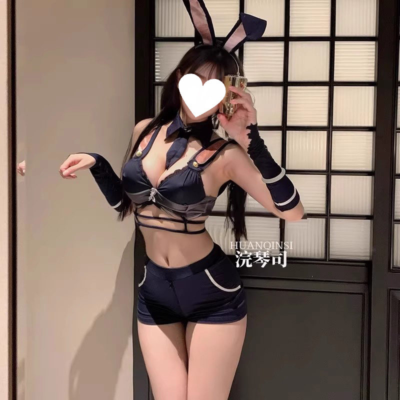 女人情侣趣味床上qqny内衣兔女郎禁欲系尺度制服睡衣约会情调套装