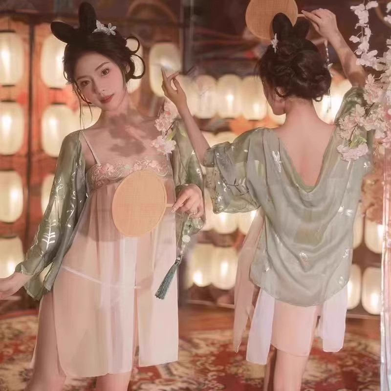 肚兜女古风汉服女士肚兜女士睡衣系带成人古代红肚兜护胃宫廷刺绣