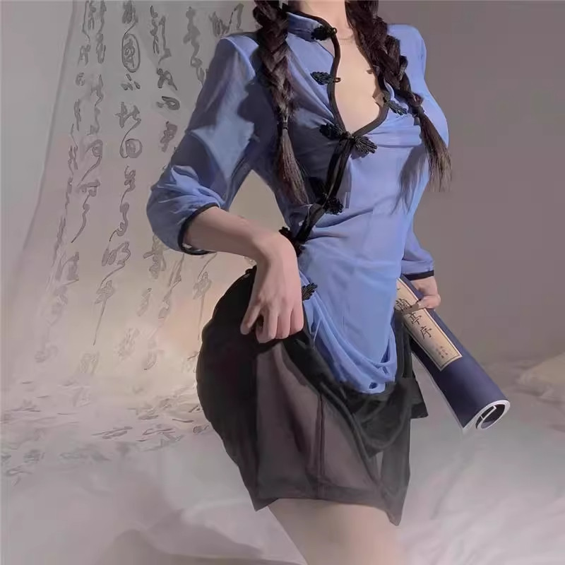 晴趣内衣性感免脱旗袍制服民国风激情诱惑床上午夜魅力火辣睡衣服