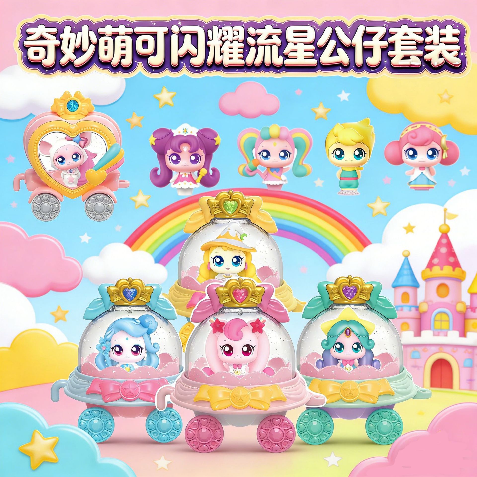 德国奇妙萌可之闪耀流星玩具爱心银光星光月光珍藏套装公仔玩偶女图片