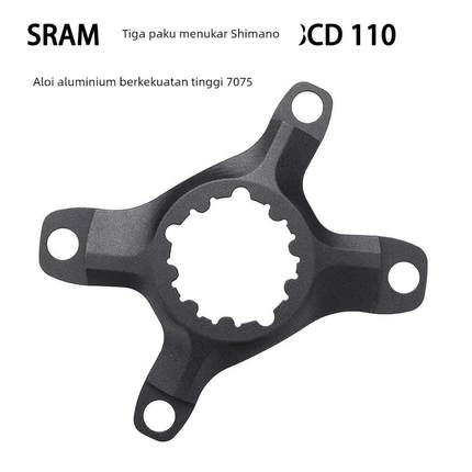 自行车盘爪盘托架三钉转BCD110四爪转换座盘片