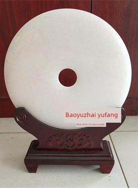 天然阿富汗玉和平扣饰品吸引财富白玉和平扣家居客厅入口霸气饰品