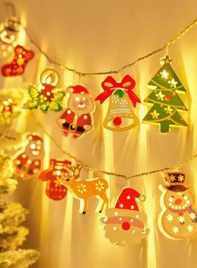 圣诞节装饰品圣诞树挂灯氛围灯彩灯星星装饰灯串道具摆件场景布置