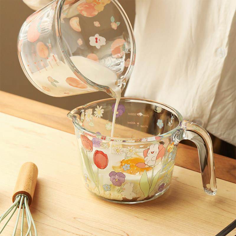 蓝莲花家居玻璃量杯带刻度家用食品级厨房烘焙耐高温打蛋杯牛奶杯,厨房/烹饪用具,杯子,淘宝优惠券,粉丝福利购,淘宝优惠卷