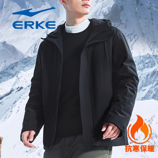 纵型科技丨鸿星尔克羽绒服男款2026冬季新款行政夹克轻薄羽绒外套