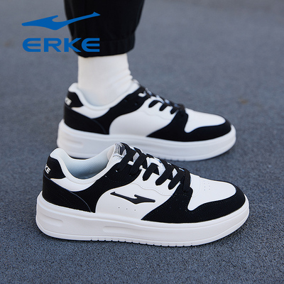 耀光鸿星尔克女鞋2025秋冬季新款轻便软底厚底学生休闲运动板鞋