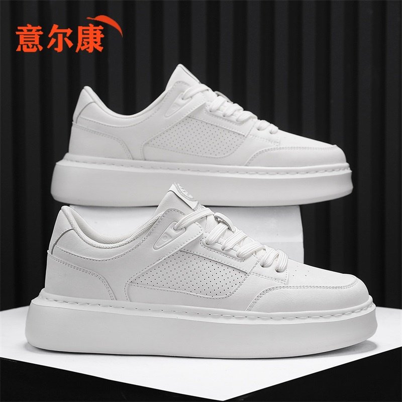意尔康男鞋2026春秋季青少年休闲板鞋厚底耐磨增高百搭潮流小白鞋,流行男鞋,休闲板鞋,淘宝优惠券,粉丝福利购,淘宝优惠卷