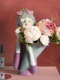 饰生日结婚礼品花瓶花器 泡泡女孩创意摆件花插客厅电视柜摆设家装