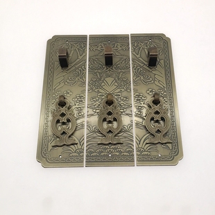 红木家具五金铜配件仿古纯铜柜门拉手衣柜橱柜门把手柜子书柜门锁