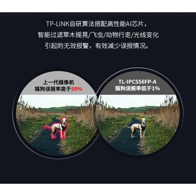 TP-LINK全彩PoE监控摄像头tplink网络摄像机556FP-A4套装全套设备