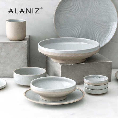 alaniz南兹RAW夏尔陶瓷北欧餐具套装米饭碗家用菜盘平盘碗盘套装