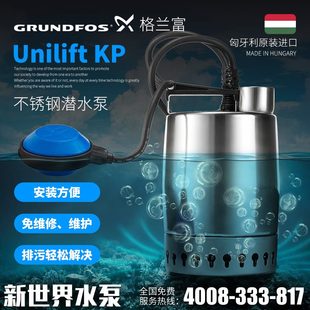 排污泵自动1潜水泵格兰富进口抽水水泵家用PAK不锈钢便携式 250