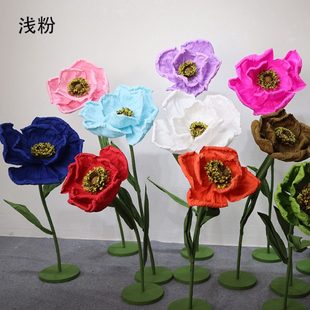 新款 飾道具成品布置婚禮路引花 婚慶紙藝花小仙女花手工紙花櫥窗裝